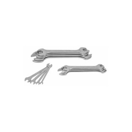 Garant 12 Pc Open End Wrench Set, 15 Deg, Chrome Vanadium Steel 610610 12